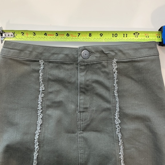 BCBG Generation Olive Denim Skirt - Picture 4 of 5